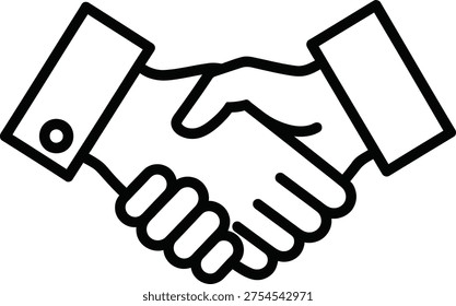 Handshake between two people partnership agreement