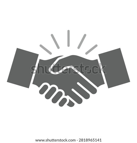 Handshake between two people representing partnership, agreement, and business deal