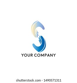 Handshake business logo - two hands make a deal on white background. Cooperation, partnership and agreement vector icon