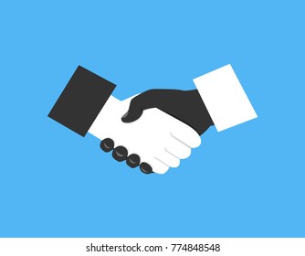 Handshake of business partners.Vector illustration. 
