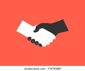Handshake of business partners.Vector illustration. 