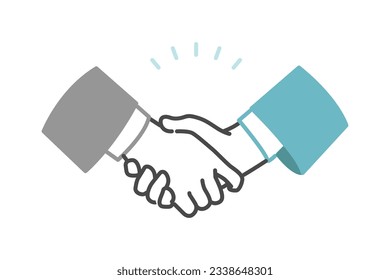 handshake of business people (vector illustration)