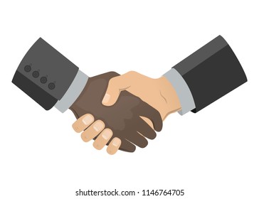 Handshake of businessmen. Flat pattern. Vector illustration. Business concept Handclasp
