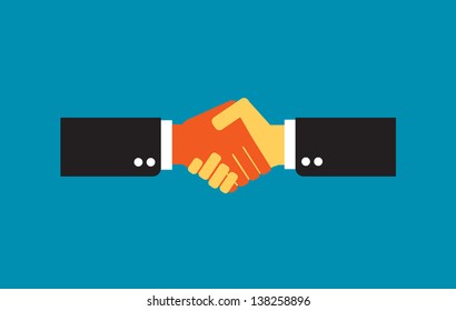 Handshake, businessmen making a deal