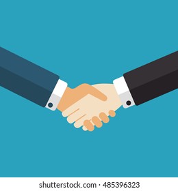 Handshake businessmen making a deal