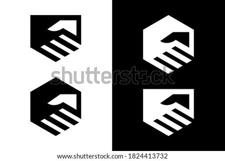 Handshake concept. Very suitable in various business purposes, also for icon, symbol, logo and many more.