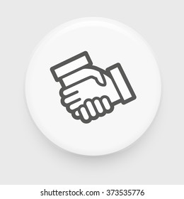 Handshake contour icon.