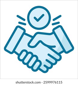 Handshake Deal Icon Element For Design