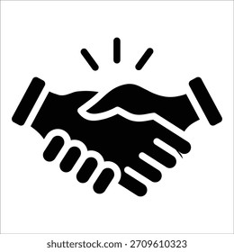 Handshake Deal elemento de icono para el diseño