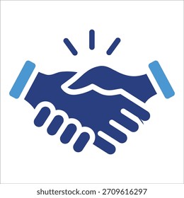 Handshake Deal Icon Element For Design