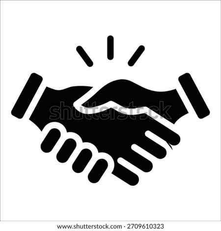 Handshake Deal Icon Element For Design