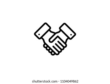 Handshake, deal Icon Outline Vector