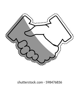 Handshake deal symbol icon vector illustration graphic design