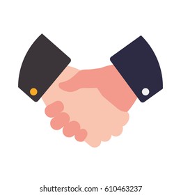 Handshake deal symbol icon vector illustration graphic design