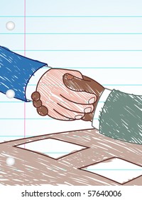 Handshake Deal - vector illustration