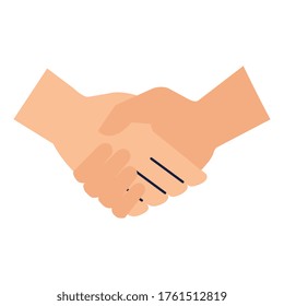 handshake done deal isolated icon vector illustration design