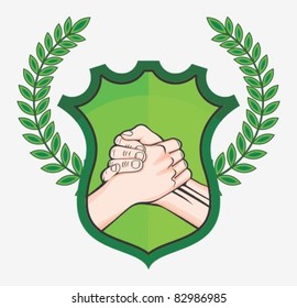 handshake eco symbol