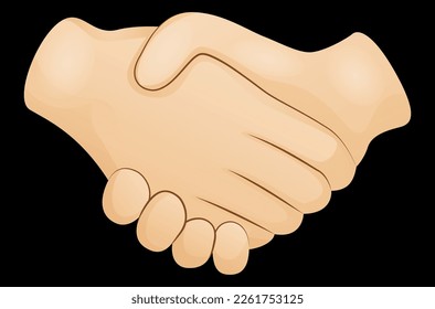 Handschüttelgefühls und Geste, Vektorgrafik