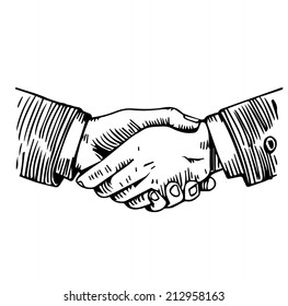 Handshake engraving