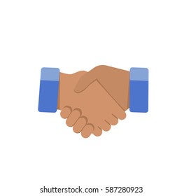 Handshake flat style icon