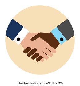 handshake flat style icon