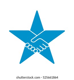 employment icons blue images stock photos vectors shutterstock https www shutterstock com image vector handshake form star icon business contract 525661864