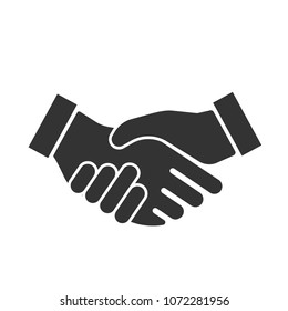 Handshake Friendship Partnership Minimalistic Flat Line Outline Stroke Icon Pictogram Symbol