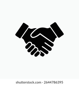handshake fully editable vector icon template	