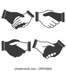 handshake , hand holding set