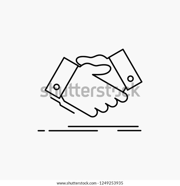 Handshake Hand Shake Shaking Hand Agreement Stock Vector (Royalty Free) 1249253935 Shutterstock