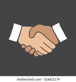 Handshake icon.