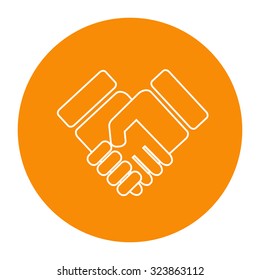 Handshake icon.
