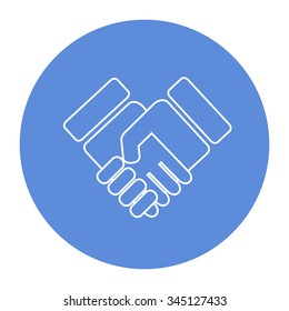 Handshake icon.