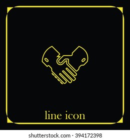 Handshake icon.