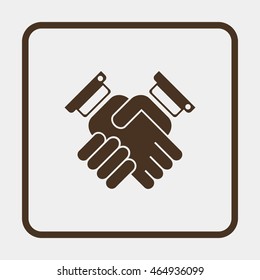 Handshake icon.