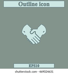 Handshake icon.
