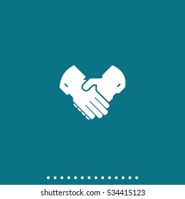 Handshake icon.