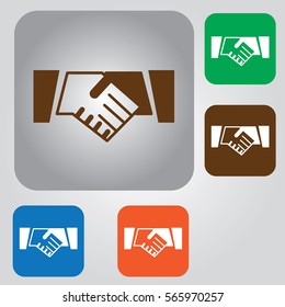 Handshake icon.