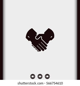 Handshake icon.
