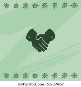 Handshake icon.