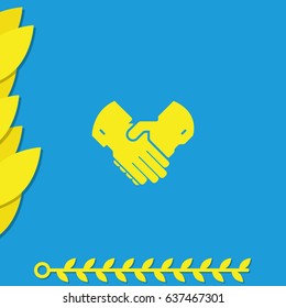 Handshake icon.