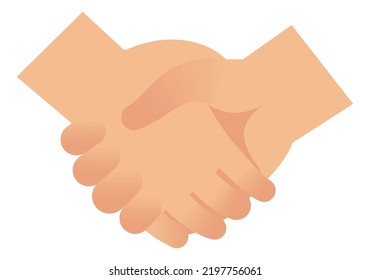 Handshake icon. Agreement sign. Partnership hand gesture