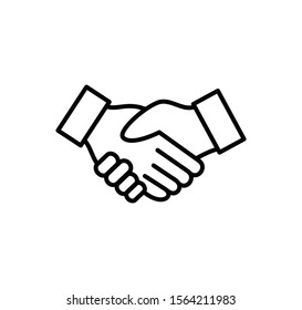 Handshake icon ,agreement sign vector symbol illustration