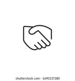 Handshake icon. Agreement symbol modern, simple, vector, icon for website design, mobile app, ui. Vector Illustration