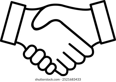 Ícone de aperto de mão. aperto de mão de negócios. contrato de contrato. símbolo de amizade