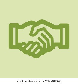 Handshake Icon for Business and Finance 