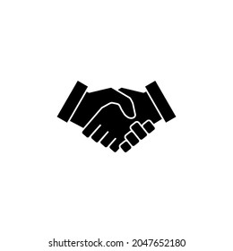 Handshake icon. business handshake sign and symbol. contact agreement