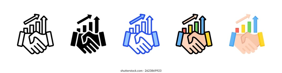 Handshake Icon Collection With Multiple Styles