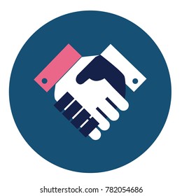 Handshake icon, Cooperation