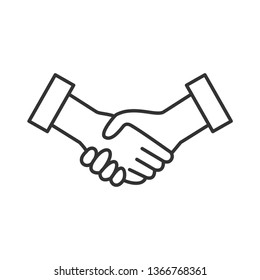 
Handshake Icon. Deal or Agreement 
Illustration As A Simple Vector Sign & Trendy Symbol for Design, Websites, Presentation or Application.